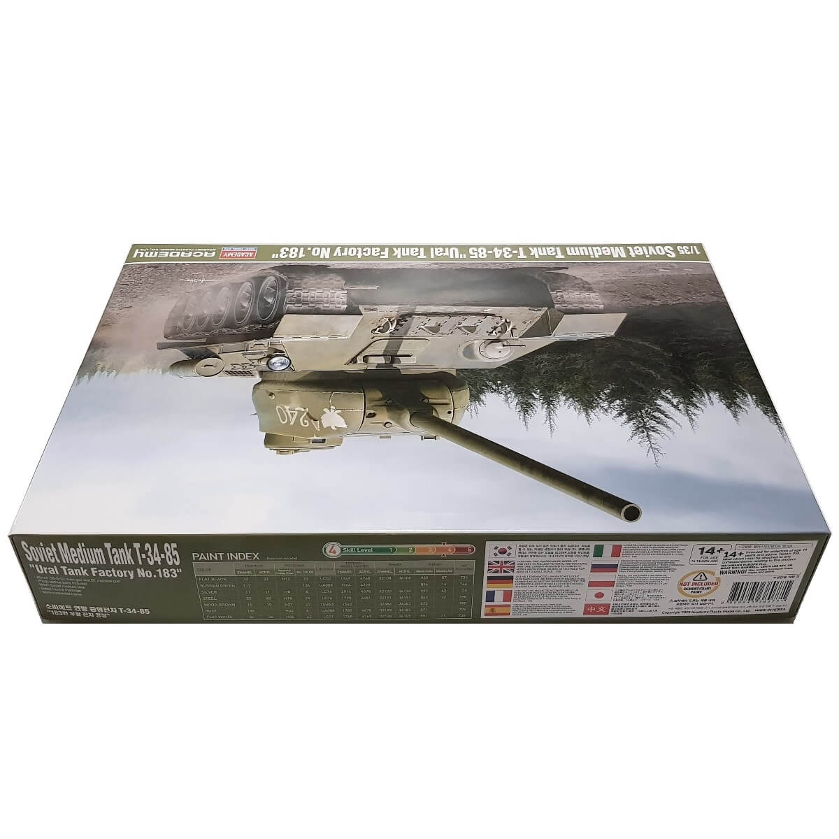 1:35 Soviet Medium Tank T-34/85 - Ural Tank Factory No.183 Factory - ACADEMY