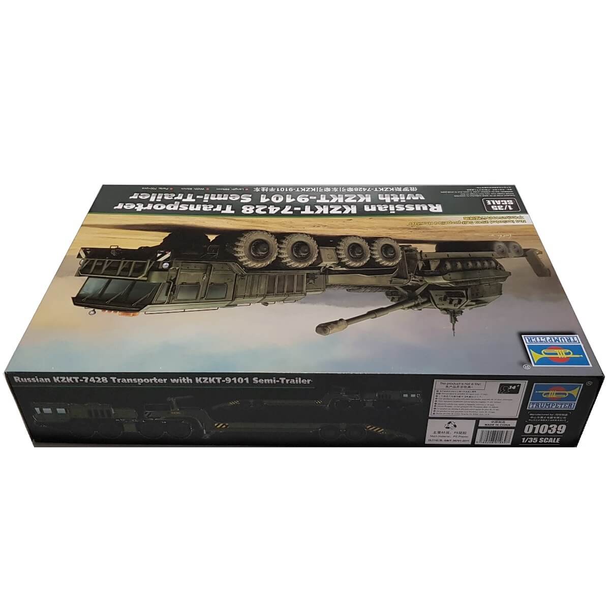 1:35 Russian KZKT-7428 Transporter with KZKT-9101 Semi-Trailer - TRUMPETER
