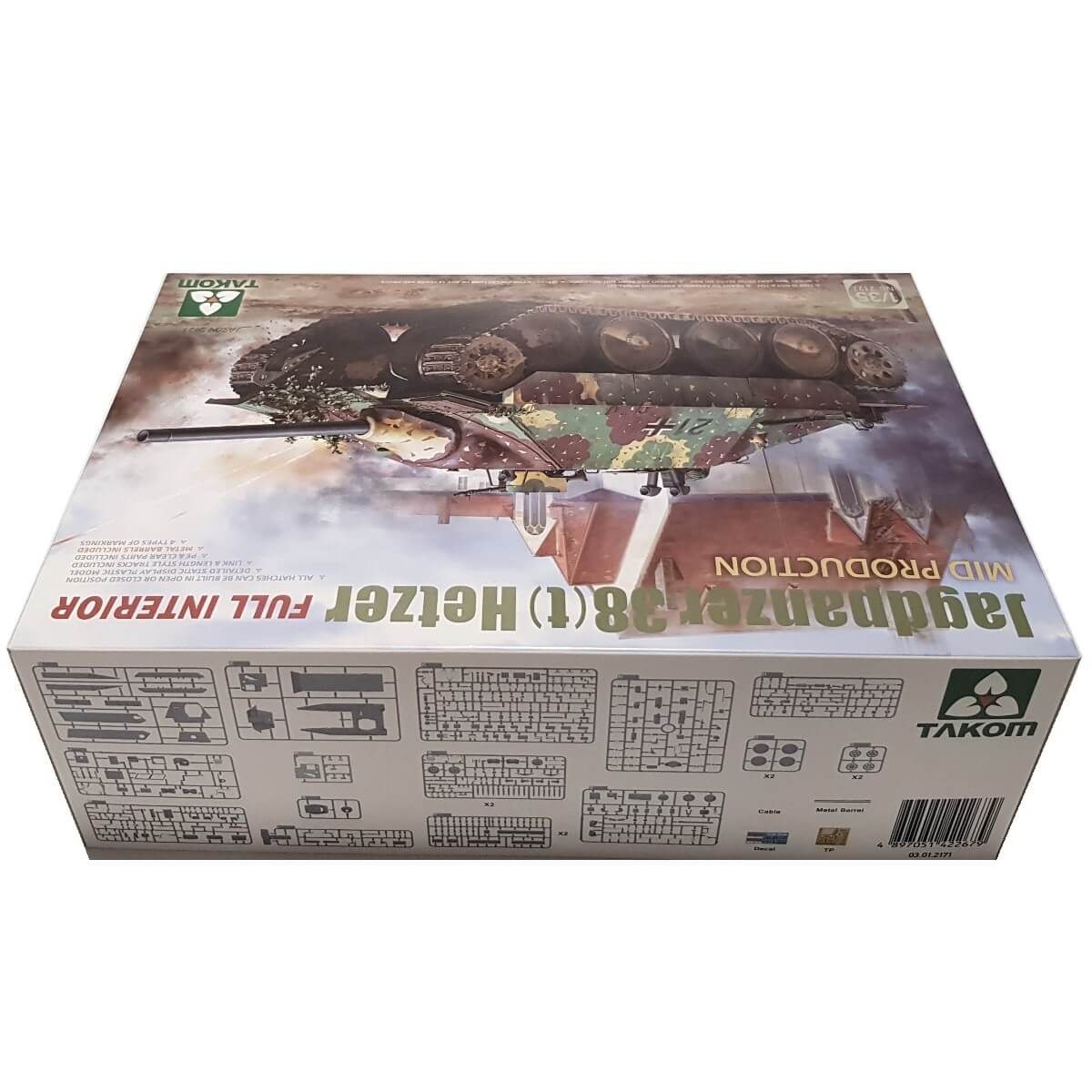 1:35 Jagdpanzer 38(t) Hetzer Mid Production - Full Interior - TAKOM