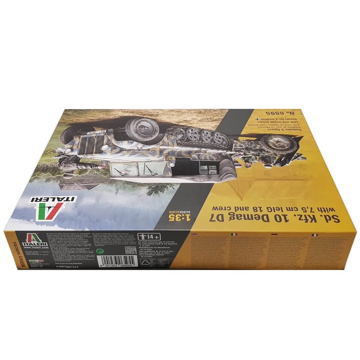 1:35 Sd.Kfz. 10 Demag D7 with 7.5 cm leIG 18 and Crew - ITALERI