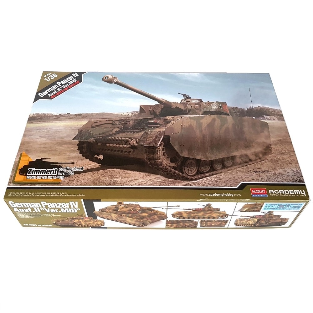1:35 German PANZER IV Ausf.H MID Version Tank - ACADEMY