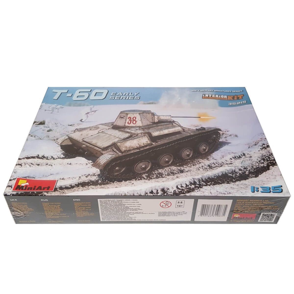 1:35 Soviet Light Tank T-60 Early Series Interior Kit - MINIART