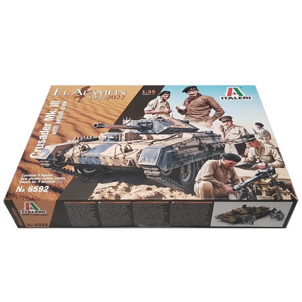1:35 Crusader III with British Crew - El Alamein 1942-2022 - ITALERI