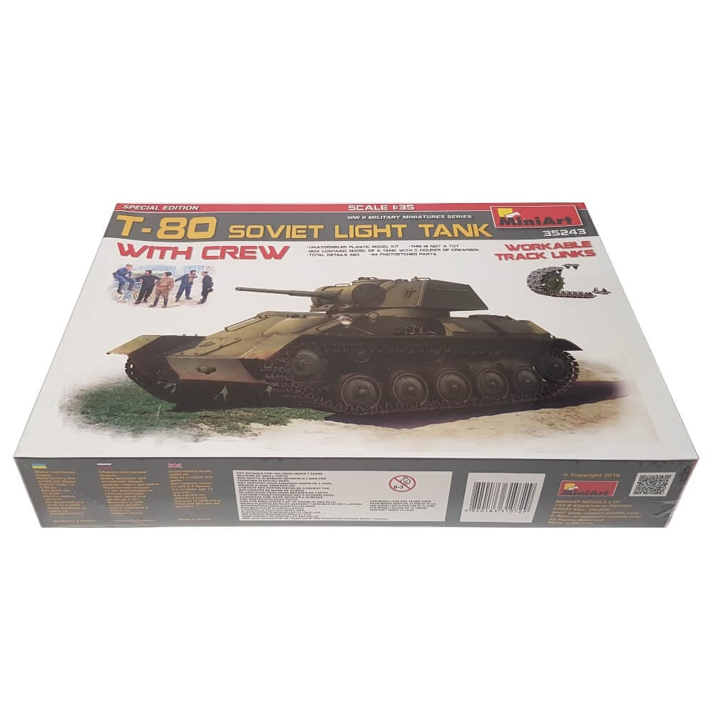 1:35 Soviet T-80 Light Tank with Crew - Special Edition - MINIART