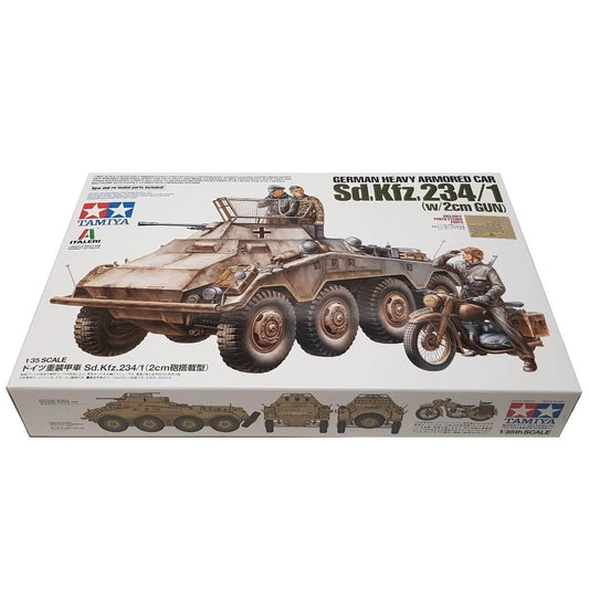 1:35 German Heavy Armored Car Sd.Kfz. 234/1 with 2cm Gun - TAMIYA