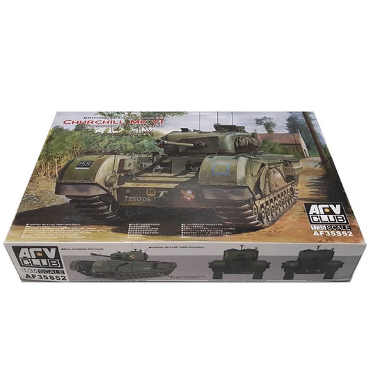 1:35 British Infantry Tank Churchill Mk. VI with ordnance QF 75mm Mk. V Gun - AFV CLUB