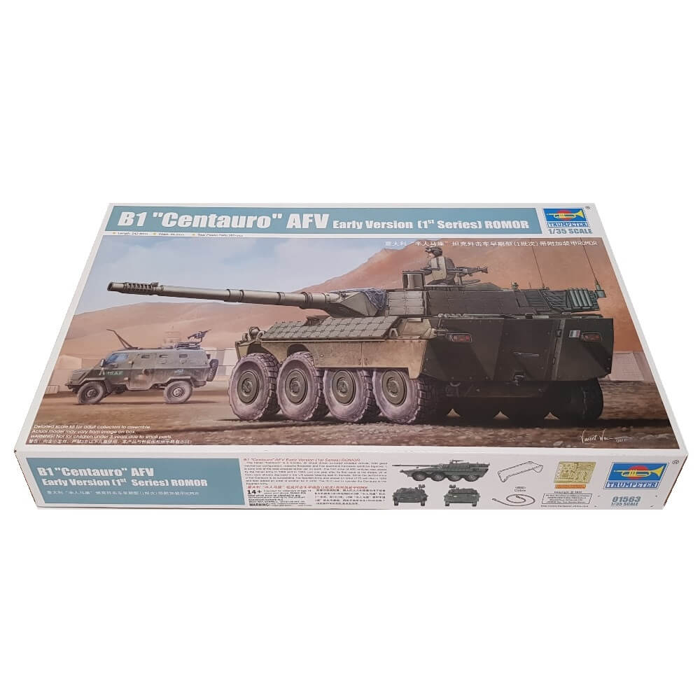 1:35 Italian B1 CENTAURO AFV Early Version 1st Series with ROMOR - TRUMPETER