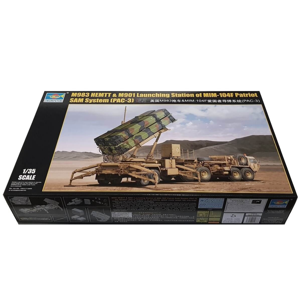 1:35 M983 HEMTT and M901 Launching Station of MIM-104F Patriot SAM System (PAC-3) - TRUMPETER