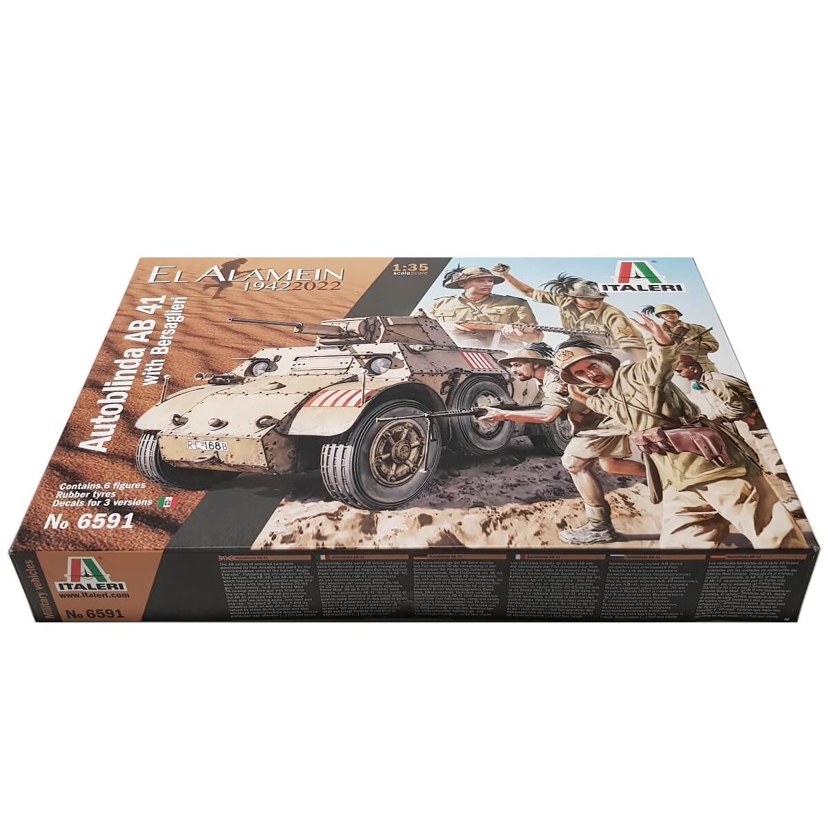 1:35 Autoblinda AB 41 with Bersaglieri - El Alamein - ITALERI