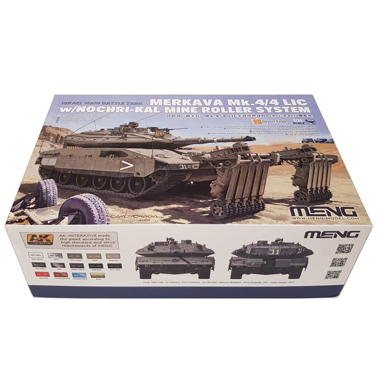 1:35 Israel Main Battle Tank Merkava Mk.4/4 LIC with Nochri-Kal Mine Roller  System - MENG