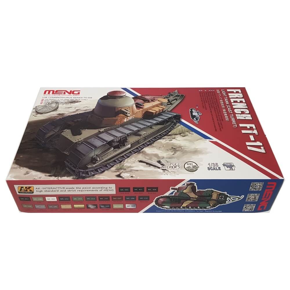 1:35 French FT-17 Light Tank with Cast Turret - MENG