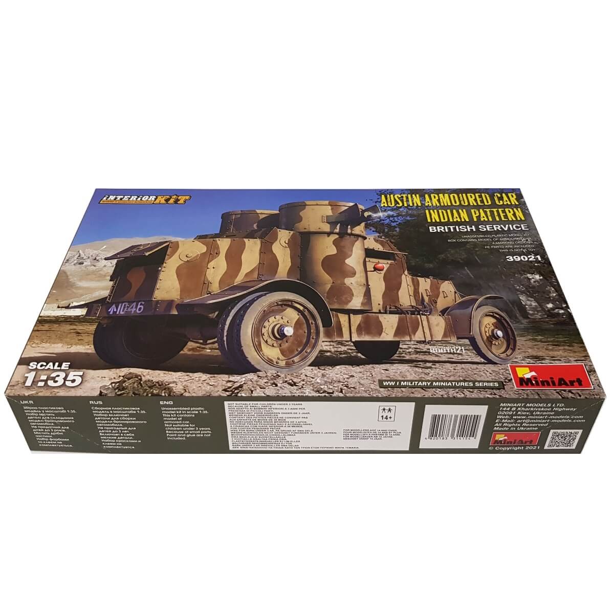 1:35 Austin Armoured Car Indian Pattern - British Service - MINIART