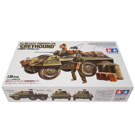 1:35 US M8 Light Armored Car GREYHOUND Combat Patrol Set - TAMIYA
