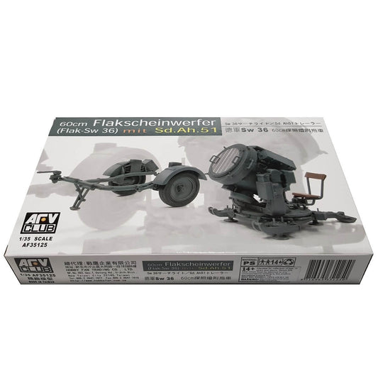 1:35 60cm Flakscheinwerfer (Flak-Sw 36) mit Sd.Ah.51 - AFV CLUB