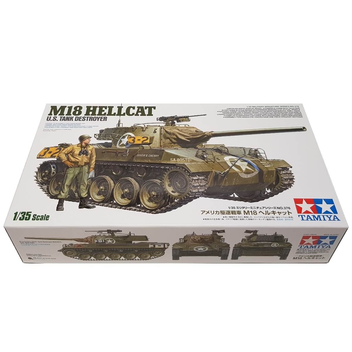 US Tank Destroyer M18 Hellcat 1:35 Plastic Model Kit TAMIYA