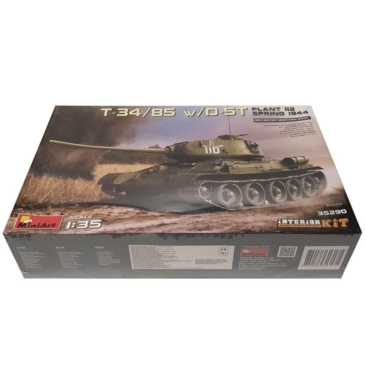 1:35 T-34/85 with D-5T Plant 112 - Spring 1944 - MINIART
