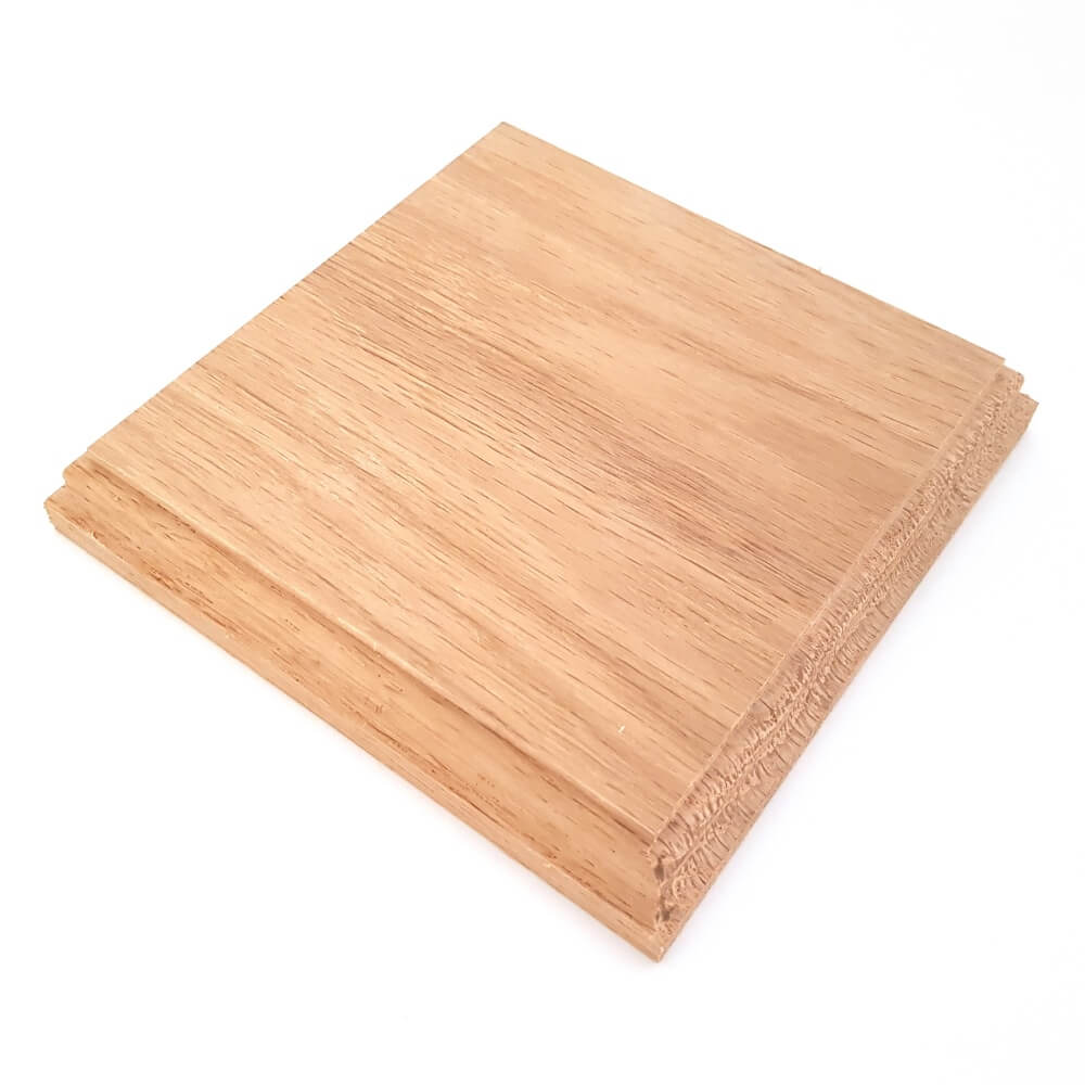 Solid OAK square base 125 x 125 x 20 mm / 5 x 5 x ¾ inch