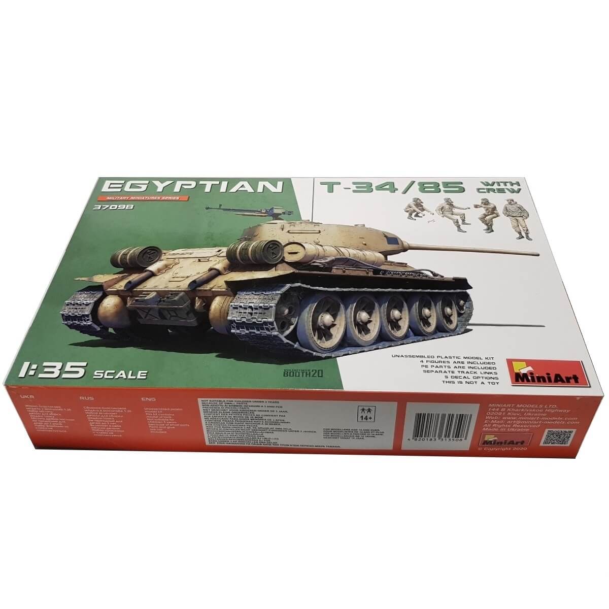 1:35 Egyptian T-34/85 with Crew - MINIART