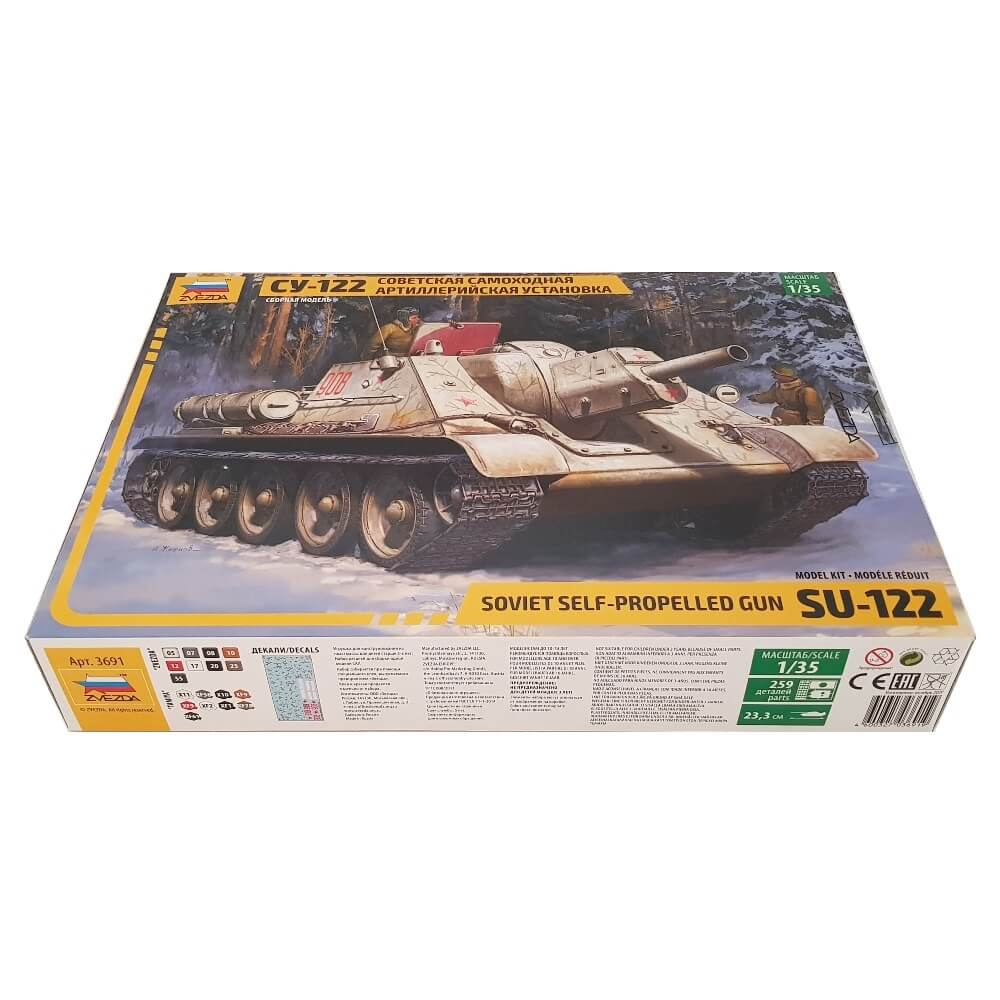 1:35 Soviet Self-Propelled Gun SU-122 - ZVEZDA