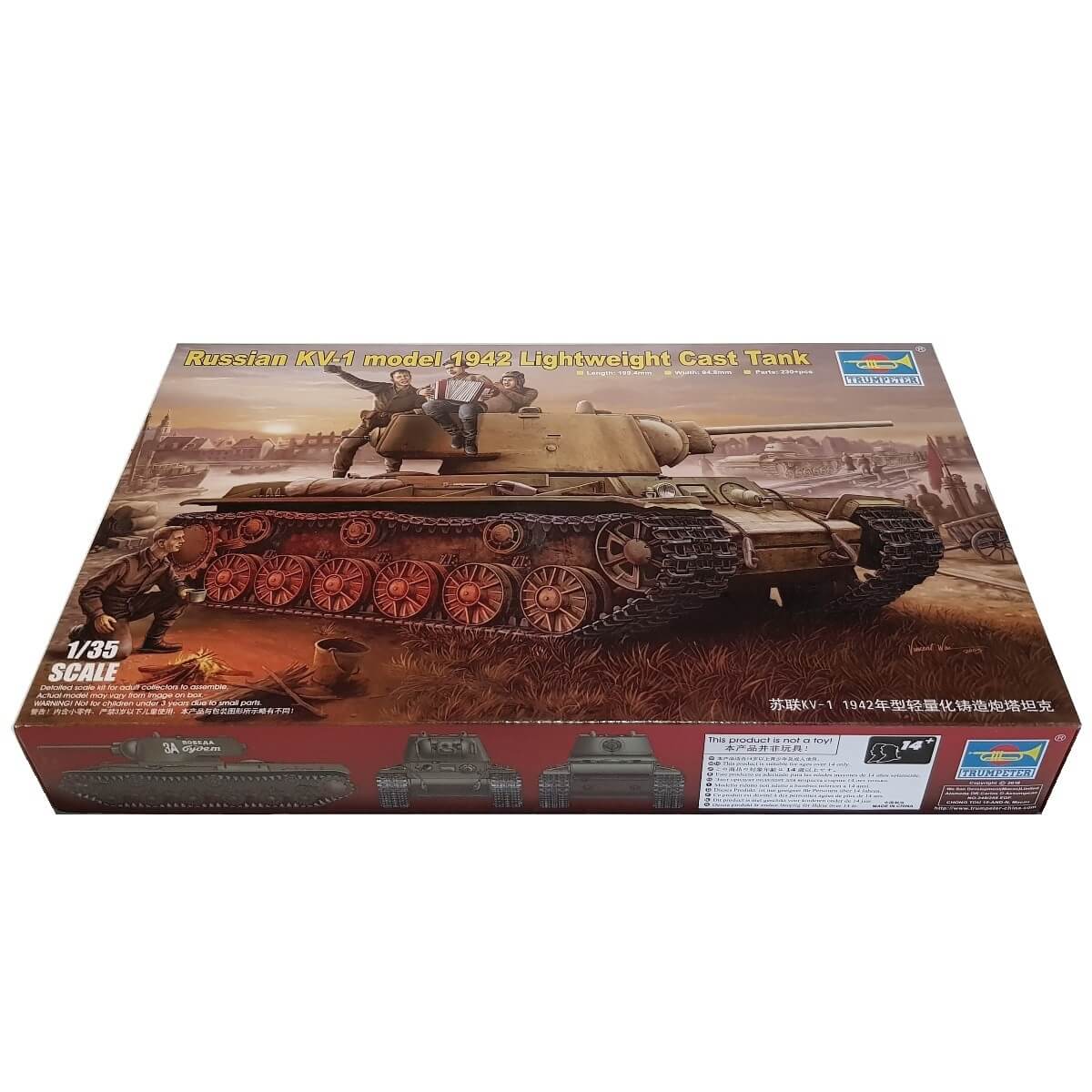 1:35 Russia KV-1 model 1942 - Lightweight Cast Tank - TRUMPETER