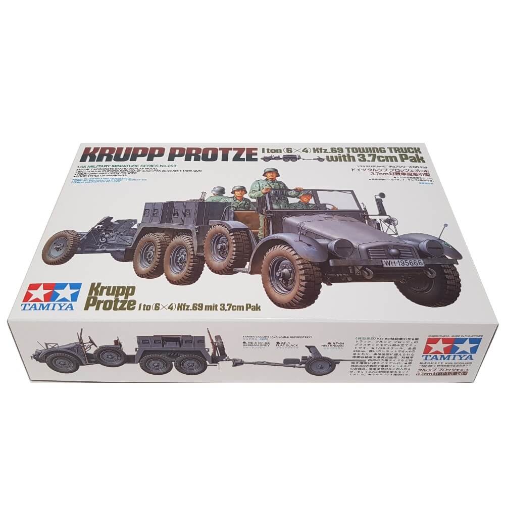 1:35 Krupp Protze 1 ton 6 x 4 Kfz. 69 Towing Truck with 3.7cm Pak - TAMIYA