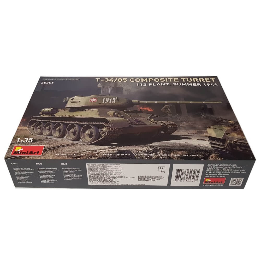 1:35 Soviet T-34/85 Composite Turret 112 Plant Summer 1944 - MINIART