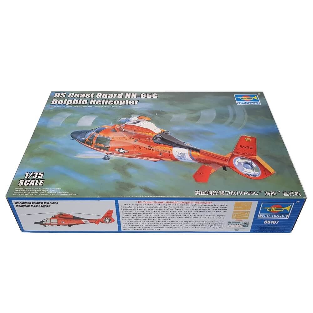 1:35 US Coast Guard HH-65C Dolphin Helicopter - TRUMPETER