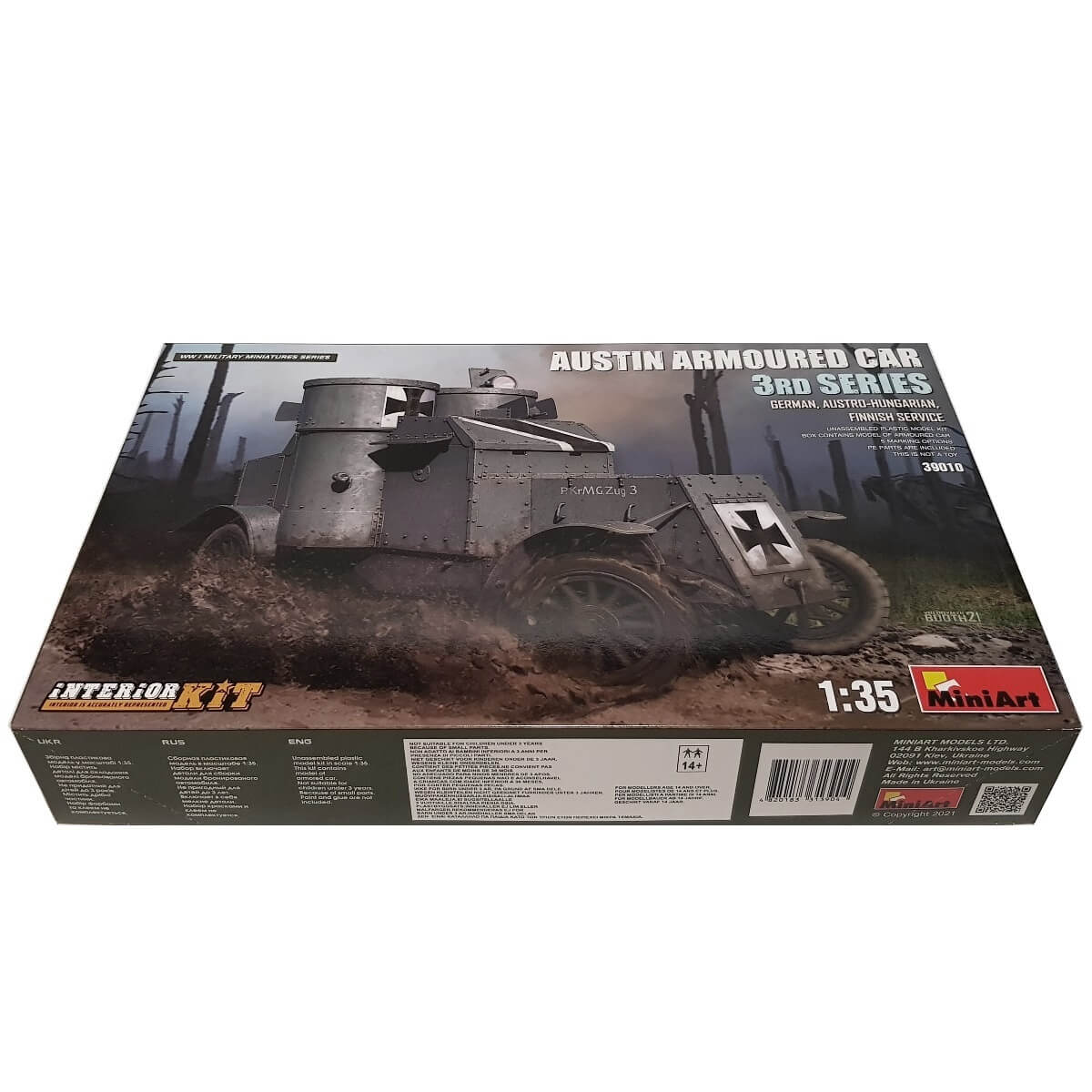 1:35 Austin Armoured Car 3rd Series German, Austro-Hungarian, Finnish Service - MINIART