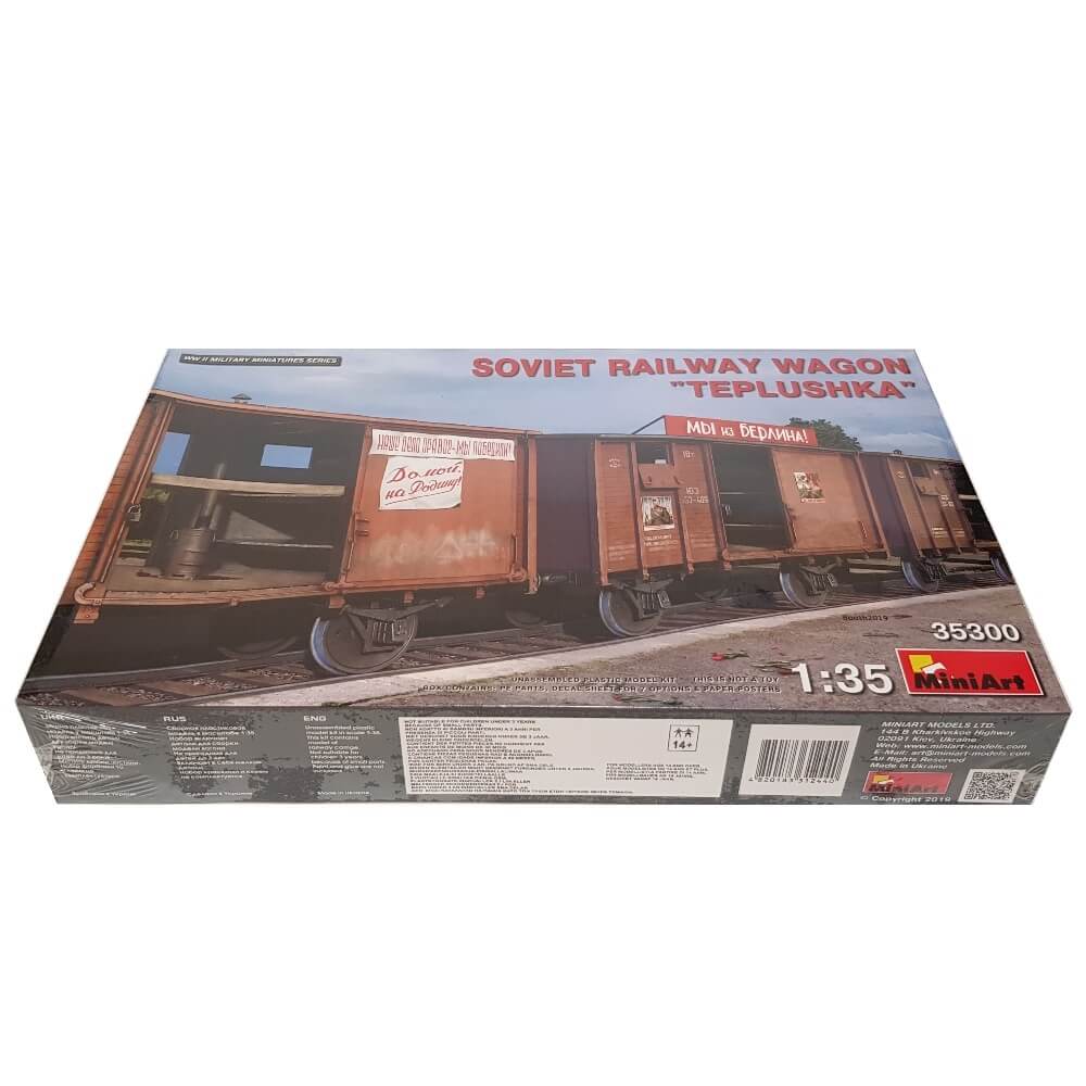 1:35 Soviet Railway Wagon TEPLUSHKA - MINIART