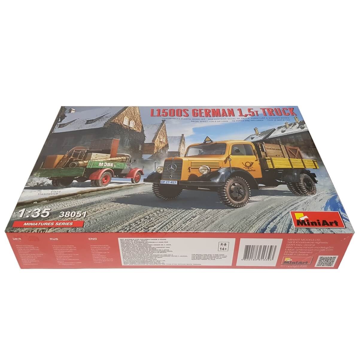 1:35 Mercedes-Benz L1500S German 1.5t Truck - MINIART
