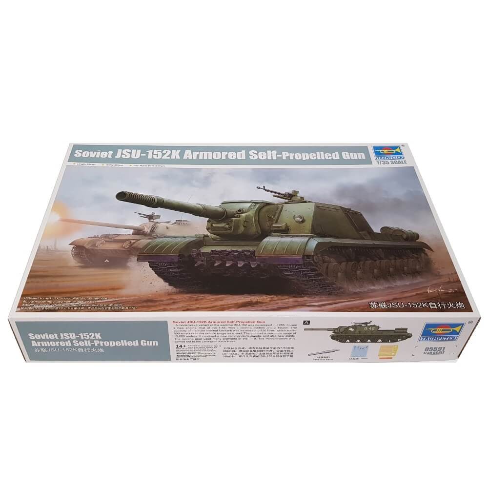 1:35 Soviet JSU-152K Armored Self-Propelled Gun - TRUMPETER