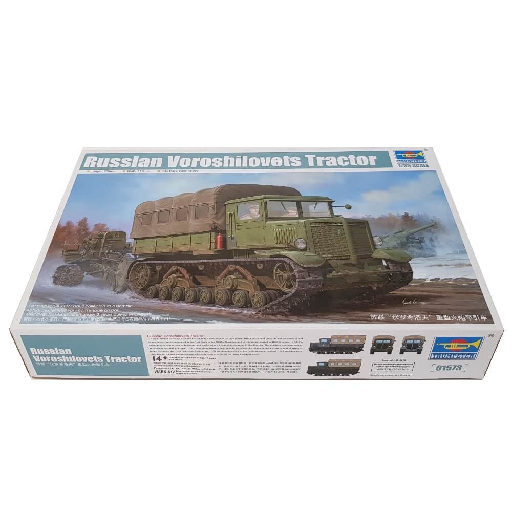 1:35 Russian Voroshilovets Tractor Trumpeter TRUMPETER