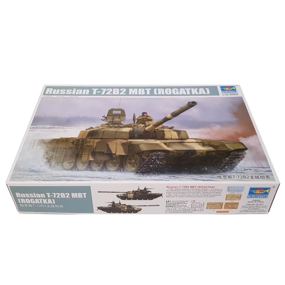 1:35 Russian T-72B2 MBT ROGATKA - TRUMPETER