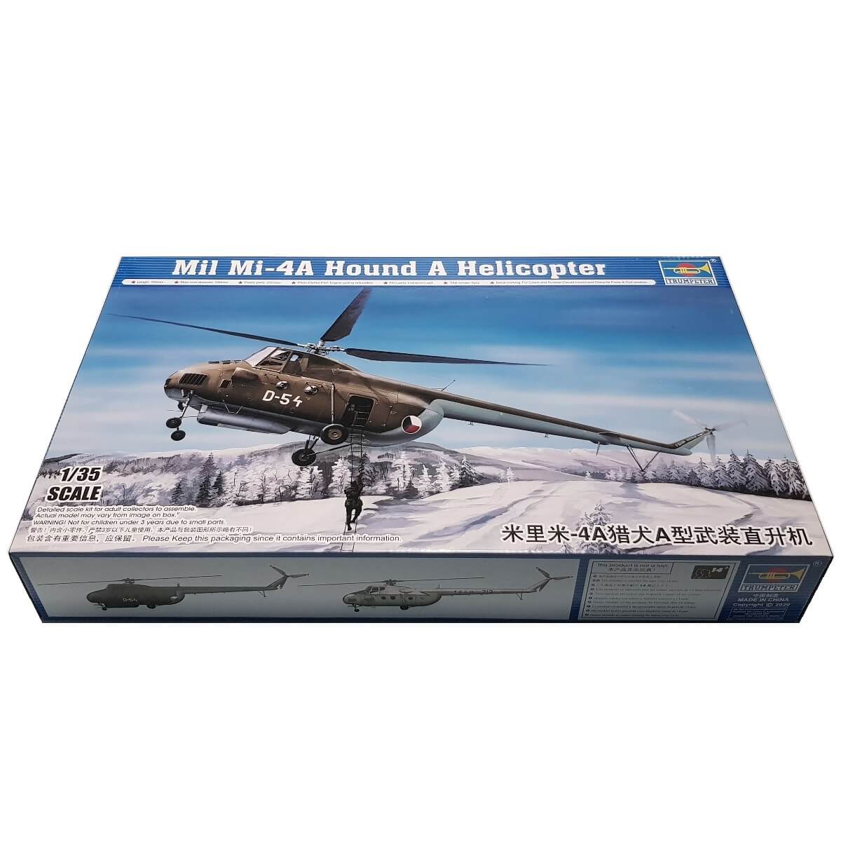 1:35 Mil Mi-4A Hound A Helicopter - TRUMPETER