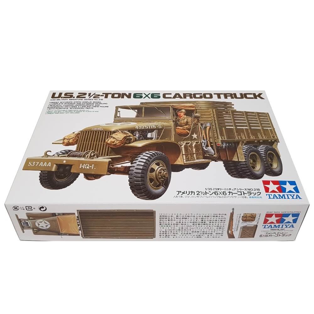 Maquette camion cargo militaire américain Tamiya 35218 6x6 échelle 1/35 Maquette camion cargo militaire américain Tamiya 35218 6x6 échelle 1/35