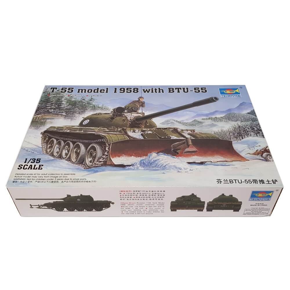 1:35 Soviet T-55 model 1958 with BTU-55 - TRUMPETER