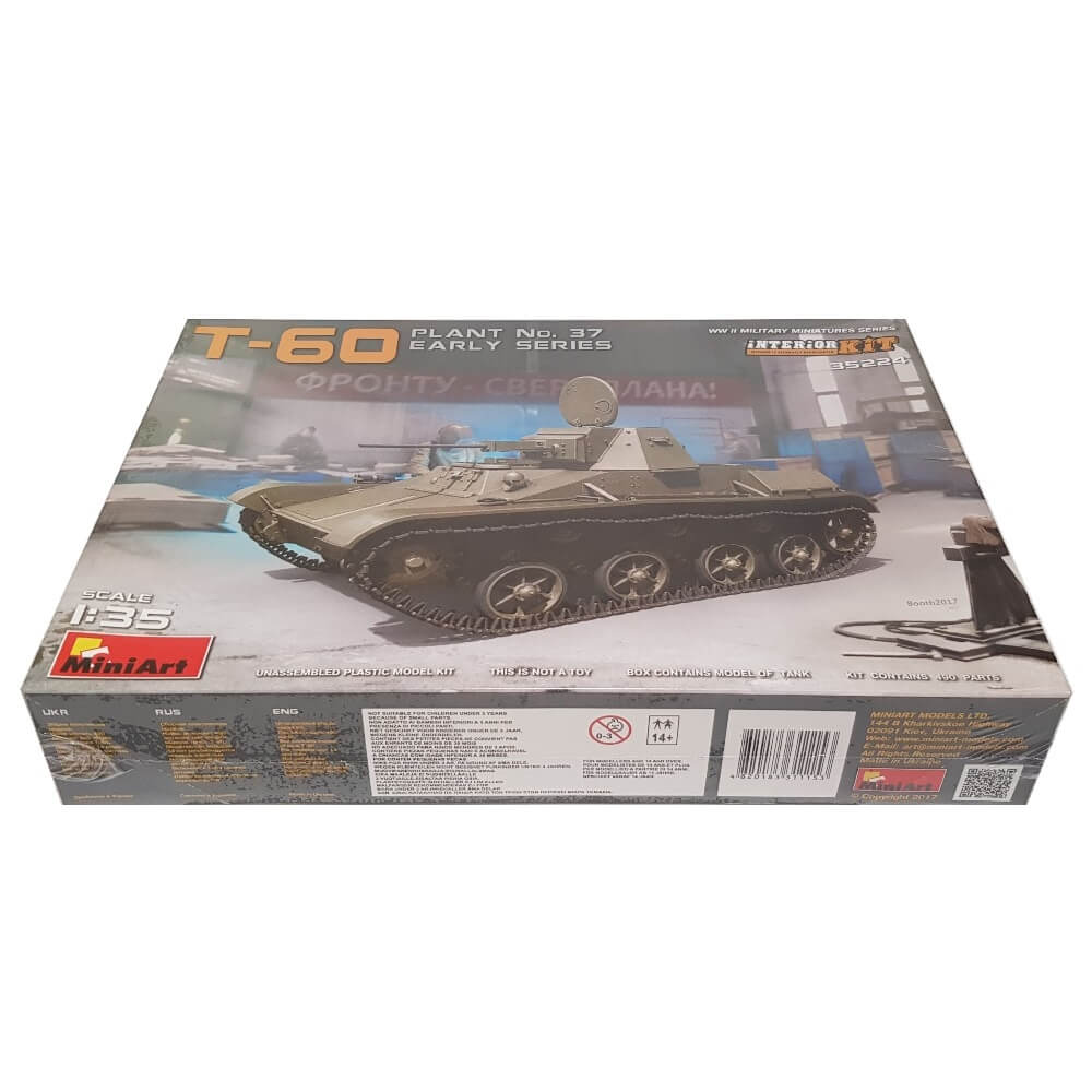 1:35 Soviet T-60 Plant No. 37 Early Series - Interior Kit - MINIART