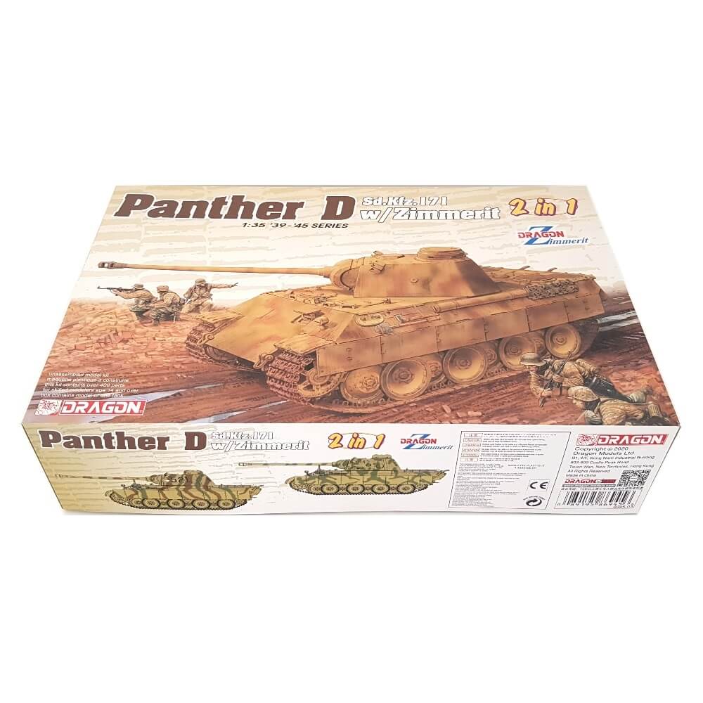 1:35 German Sd.Kfz. 171 PANTHER Ausf. D with/without Zimmerit - DRAGON