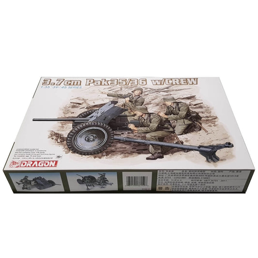 1:35 3.7cm Pak 35/36 with Crew - DRAGON
