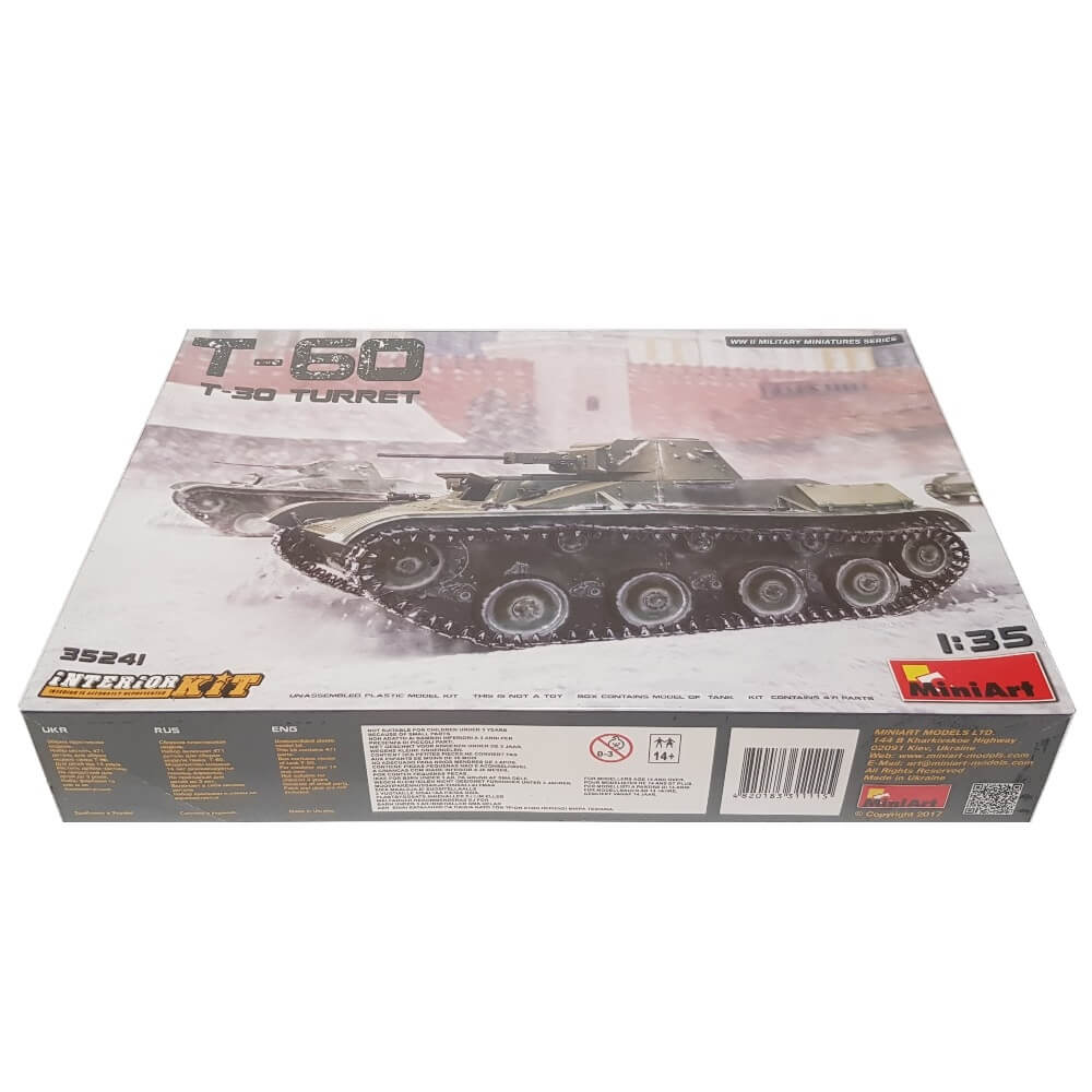1:35 Soviet T-60 Light Tank with T-30 Turret - Interior Kit - MINIART