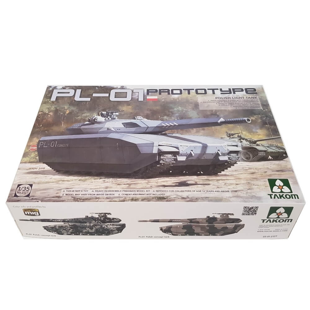 1:35 Polish PL-01 Prototype Light Tank - TAKOM