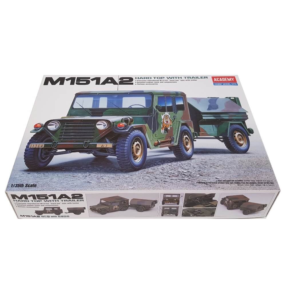 1:35 M151A2 Hard Top with Trailer - ACADEMY