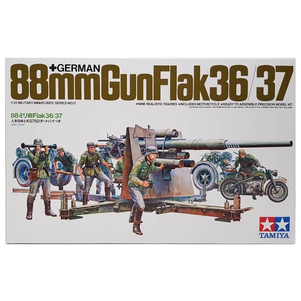 1:35 German 88mm FlaK 36/37 Gun - TAMIYA