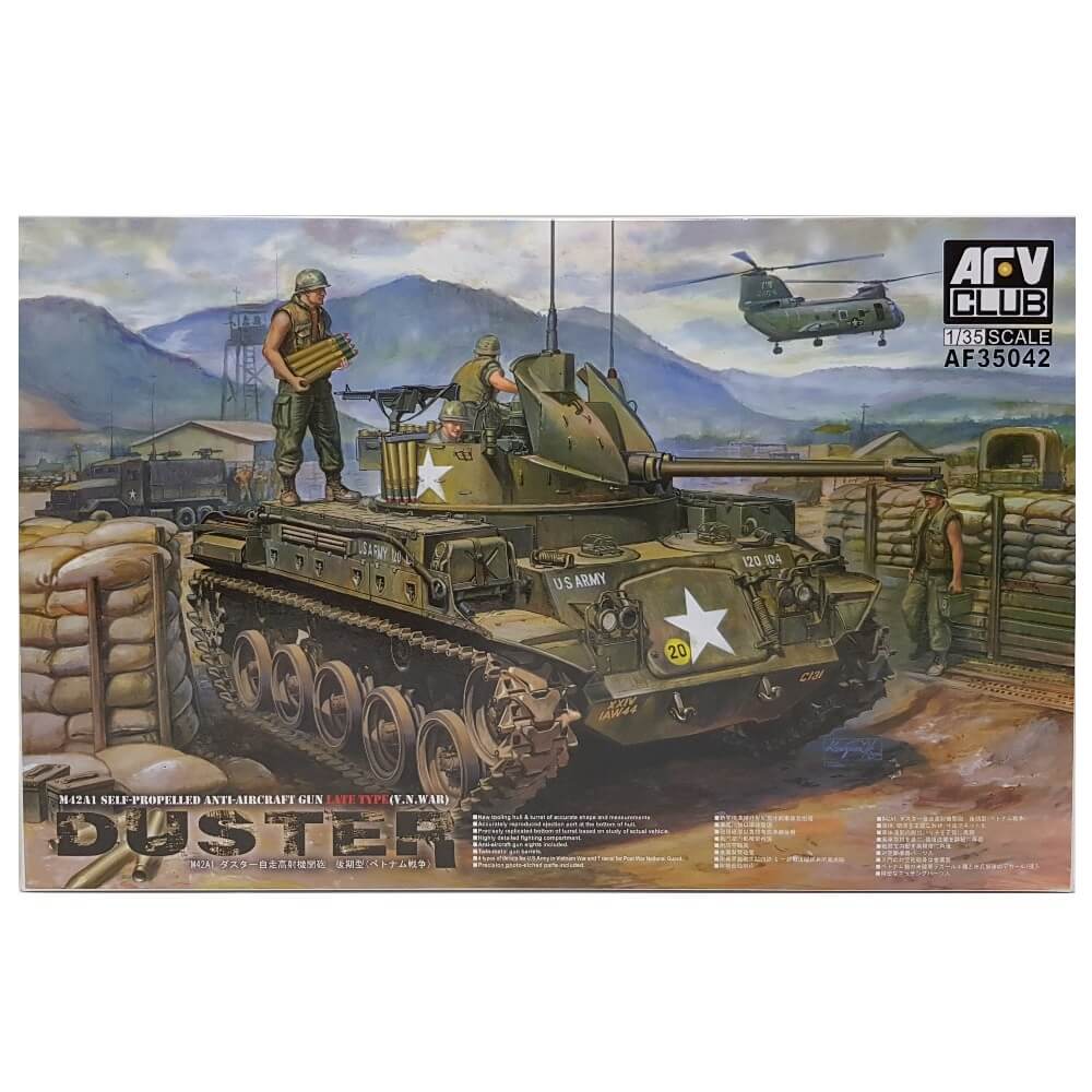 1:35 M42A1 DUSTER Self-Propelled Anti-Aircraft Gun Late Type - AFV CLUB