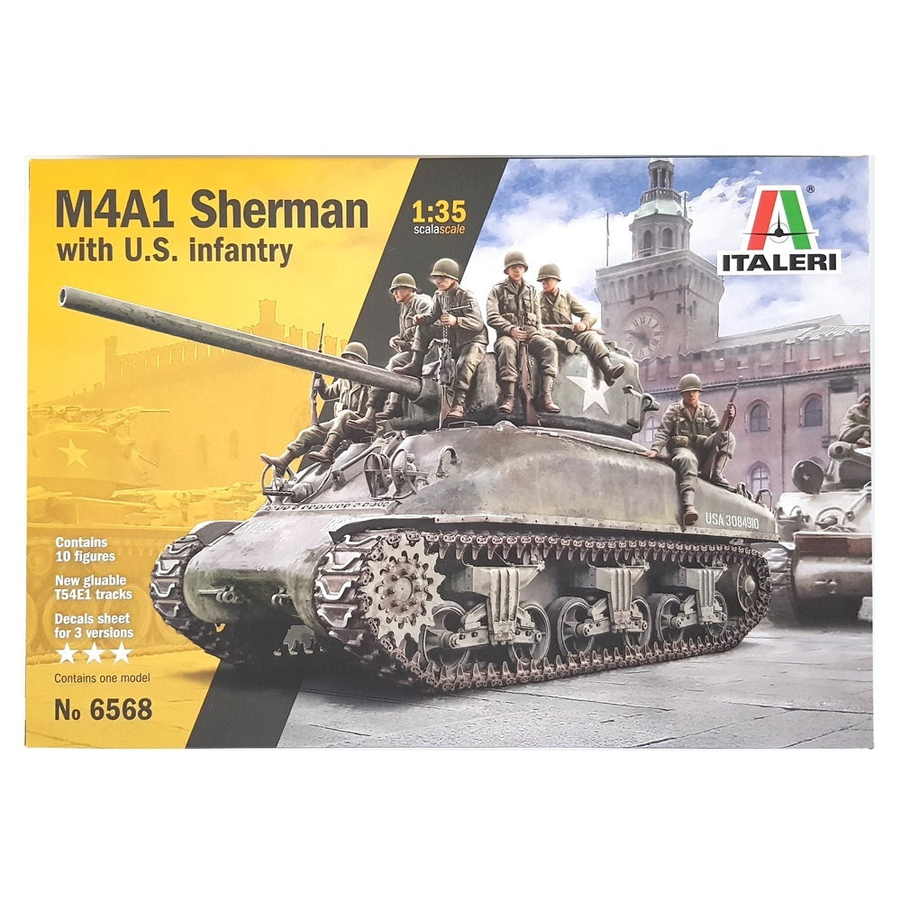1:35 US M4A1 SHERMAN with Infantry - ITALERI