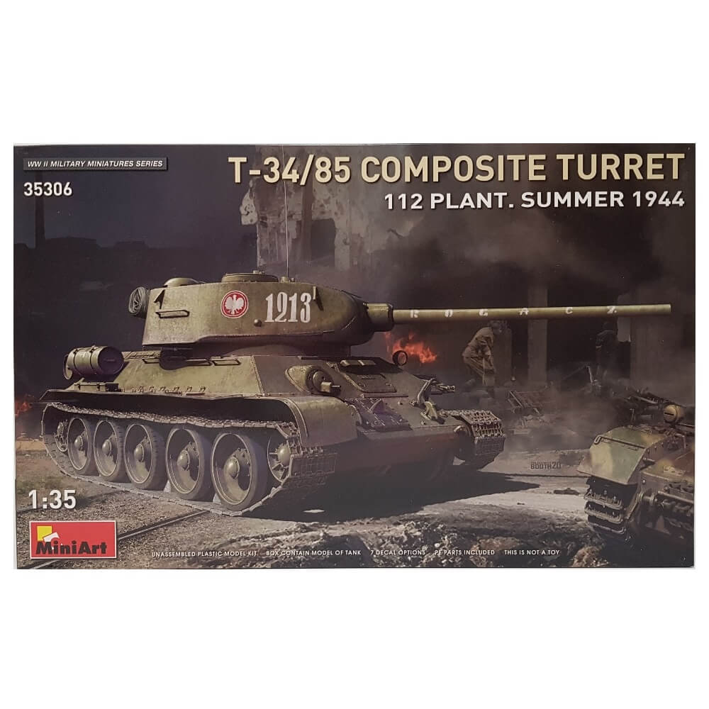 1:35 Soviet T-34/85 Composite Turret 112 Plant Summer 1944 - MINIART