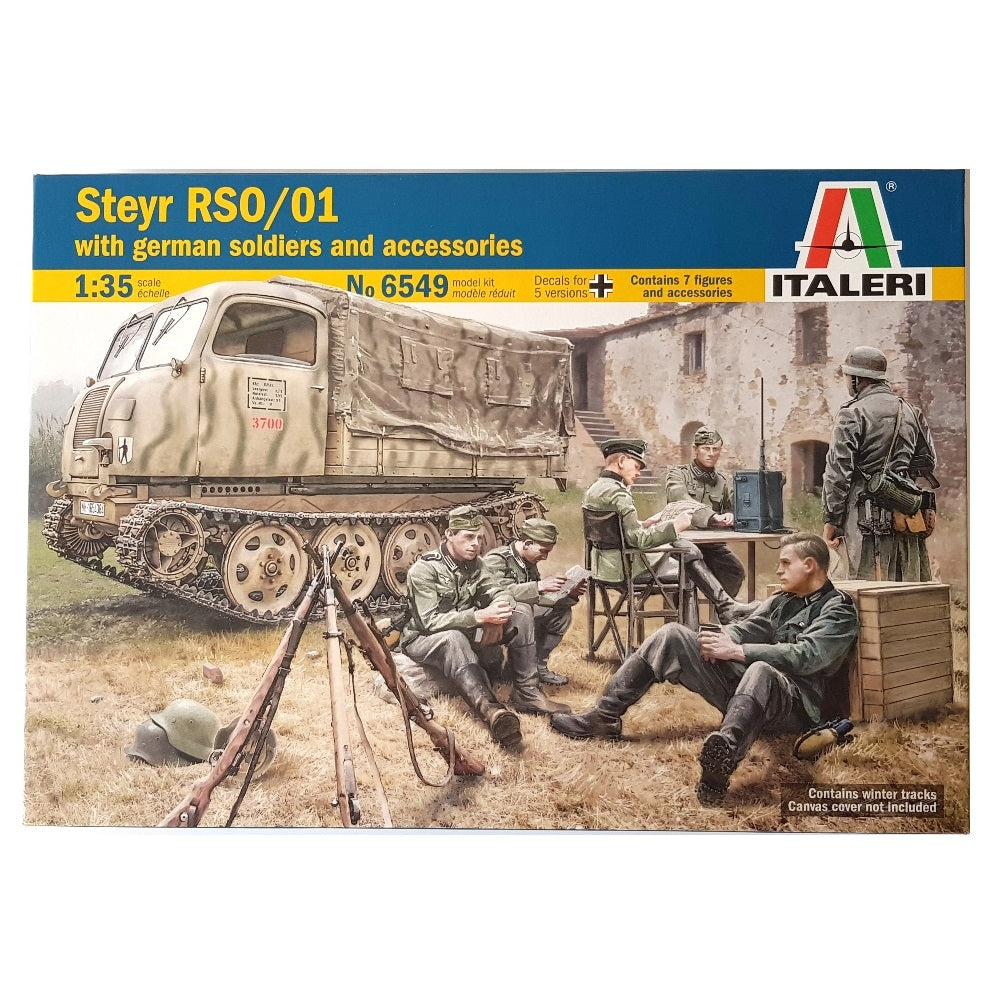 1:35 German STEYR RSO/01 with soldiers and accessories - ITALERI