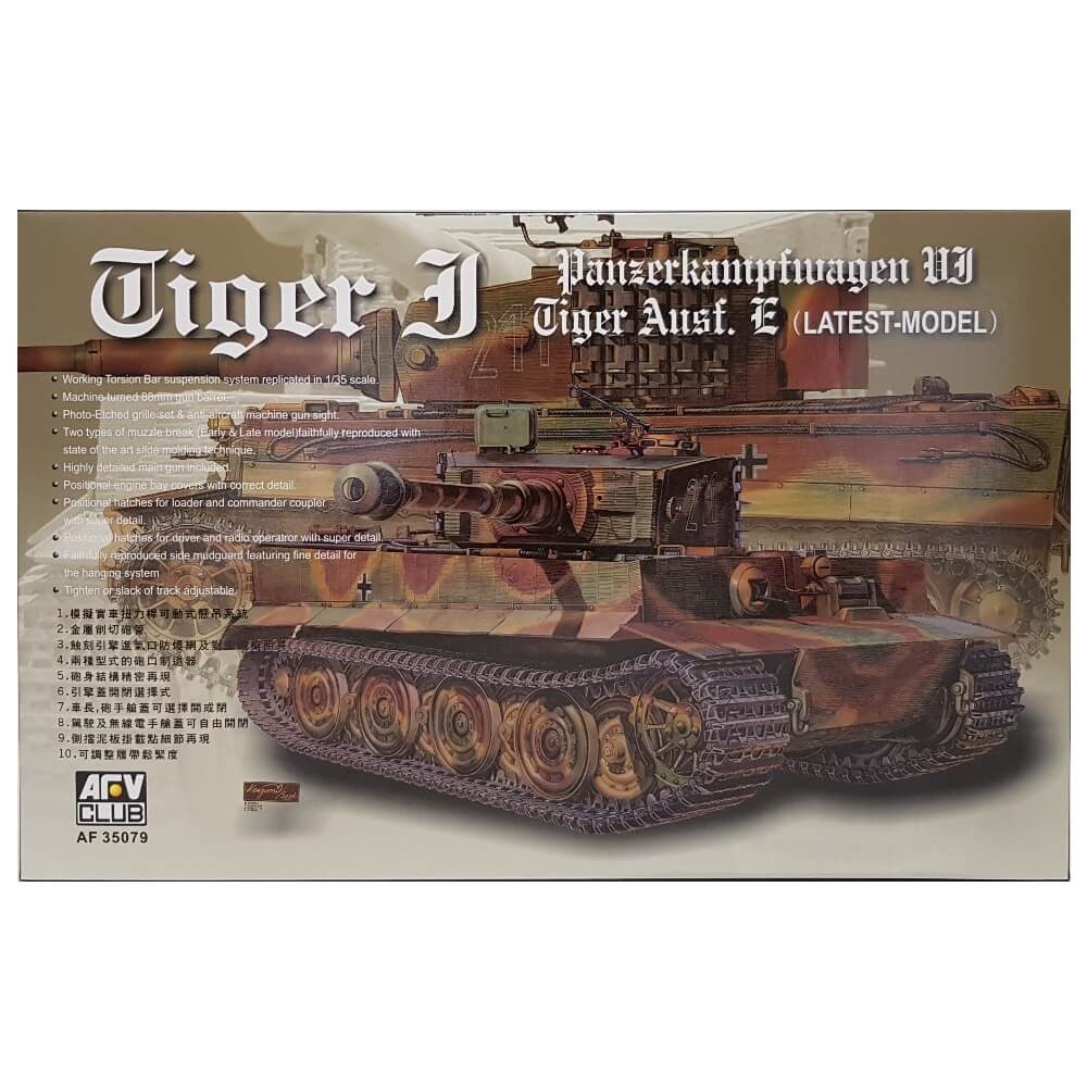 1:35 Panzerkampfwagen VI Tiger I Ausf. E (Latest Model) - AFV CLUB