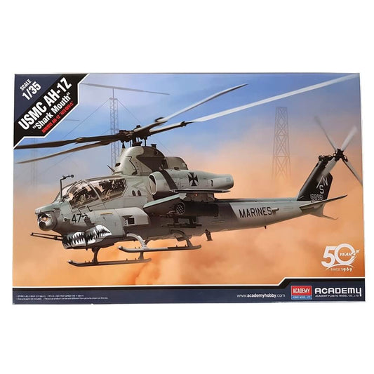 1:35 US Army BELL USMC AH-1Z Shark Mouth Helicopter - ACADEMY