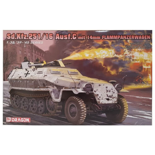1:35 German Sd.Kfz. 251/16 Ausf.C mit 14mm Flammpanzerwagen - DRAGON